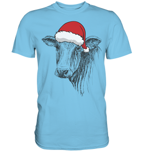 Weihnachtsshirt Kuh Weihnachtsoutfit Rind Landwirt Weihnachten T-Shirt