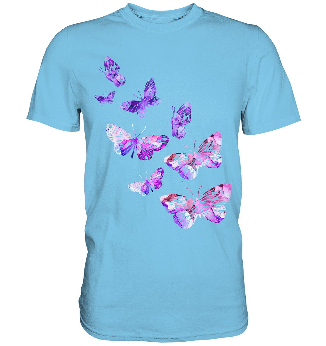Lila Schmetterlinge T-Shirt