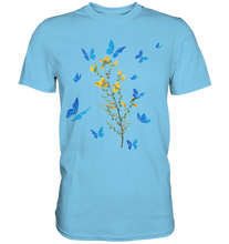 Laden Sie das Bild in den Galerie-Viewer, Blumen Schmetterlinge T-Shirt
