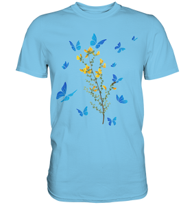 Blumen Schmetterlinge T-Shirt