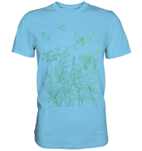 Laden Sie das Bild in den Galerie-Viewer, Natur Wiese Frauen Schmetterling Baum T-Shirt
