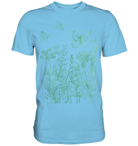 Natur Wiese Frauen Schmetterling Baum T-Shirt