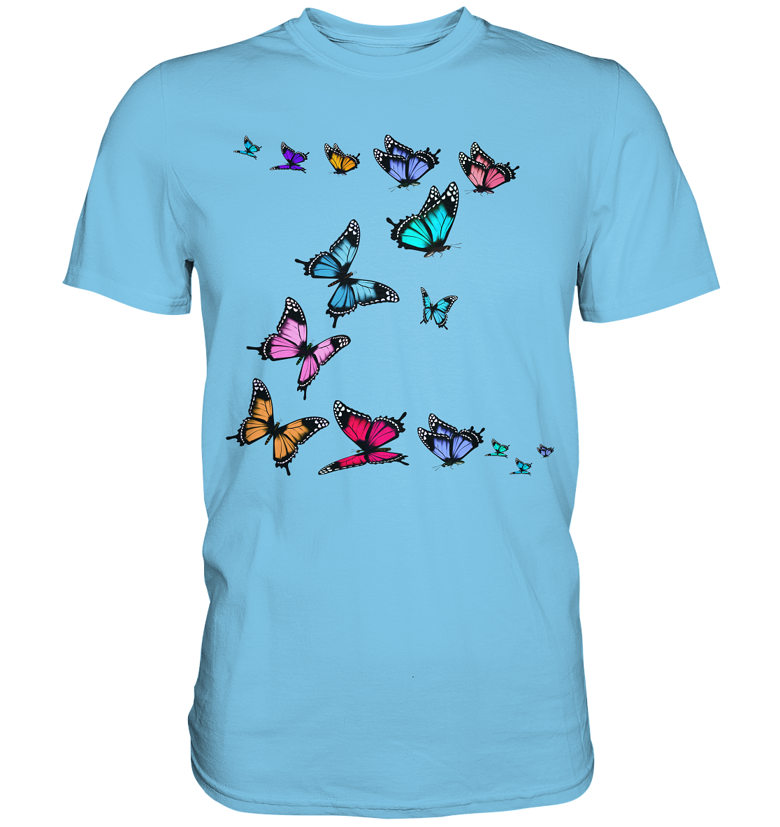 Bunte Schmetterlinge T-Shirt