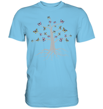 Laden Sie das Bild in den Galerie-Viewer, Bunter Schmetterling Baum T-Shirt Kopie Kopie Kopie - Premium Shirt
