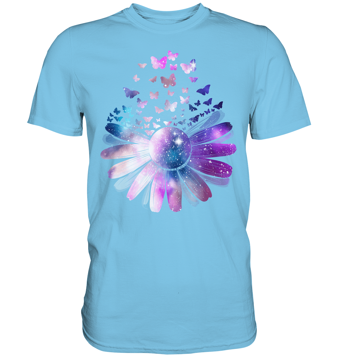 Frauen Galaxie Schmetterling T-Shirt
