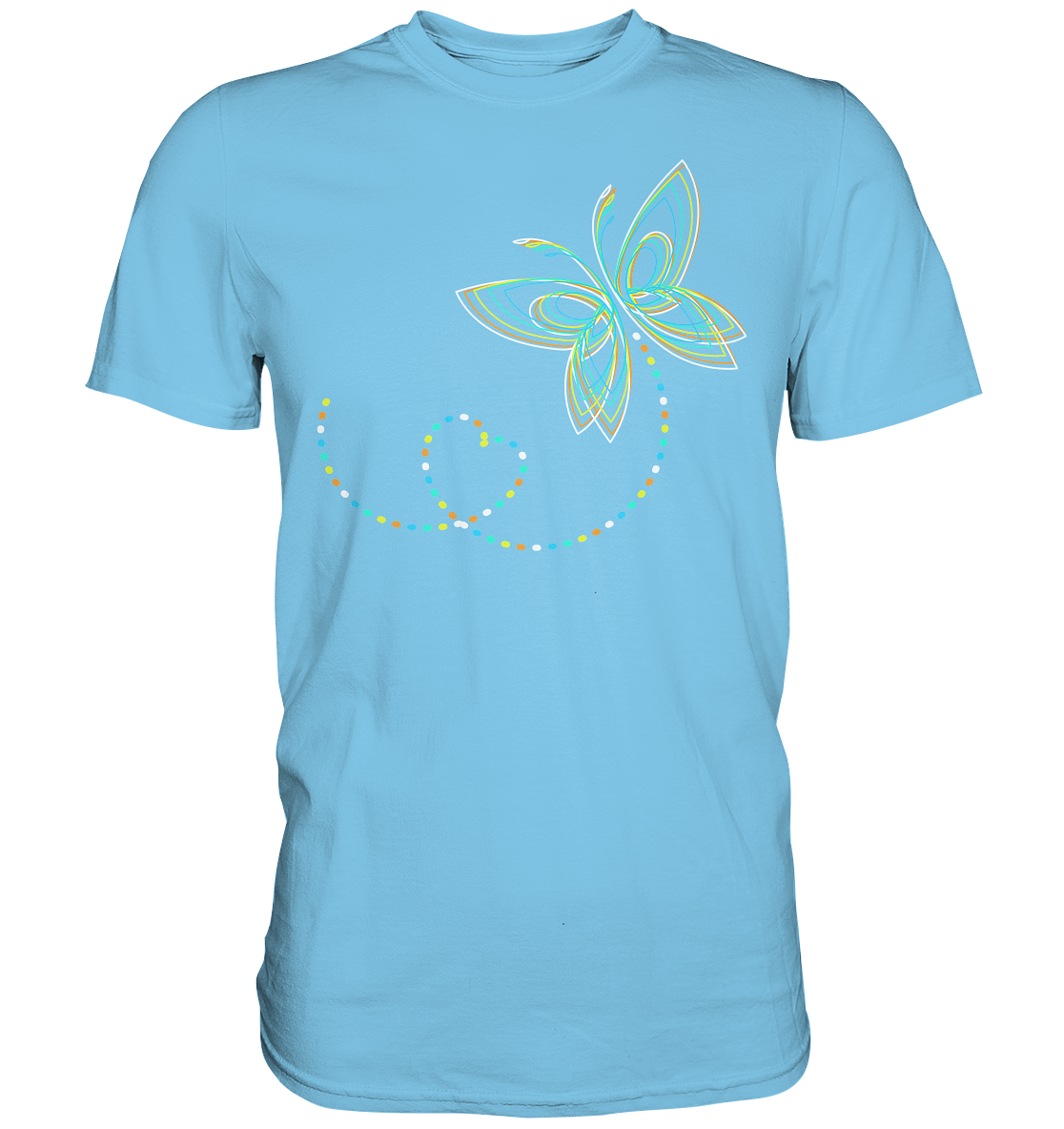 Frauen Bunter Schmetterling T-Shirt