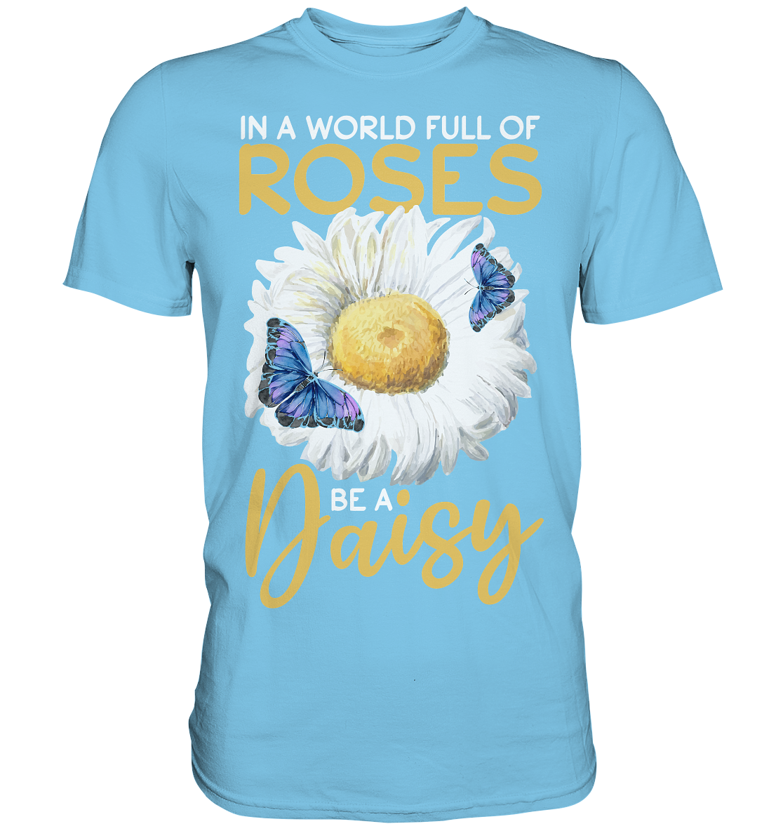 Frauen Schmetterling Gänseblume T-Shirt