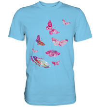 Laden Sie das Bild in den Galerie-Viewer, Lila Rosa Schmetterlinge T-Shirt
