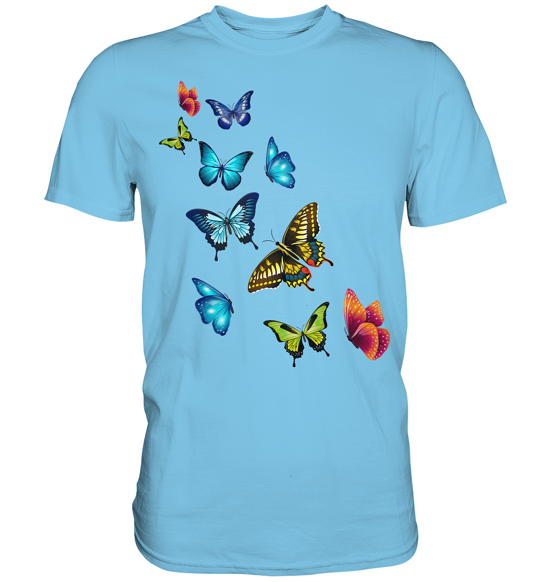 Bunte Farbenfrohe Schmetterlinge T-Shirt