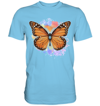 Laden Sie das Bild in den Galerie-Viewer, Bunter Schmetterling Monarchfalter T-Shirt
