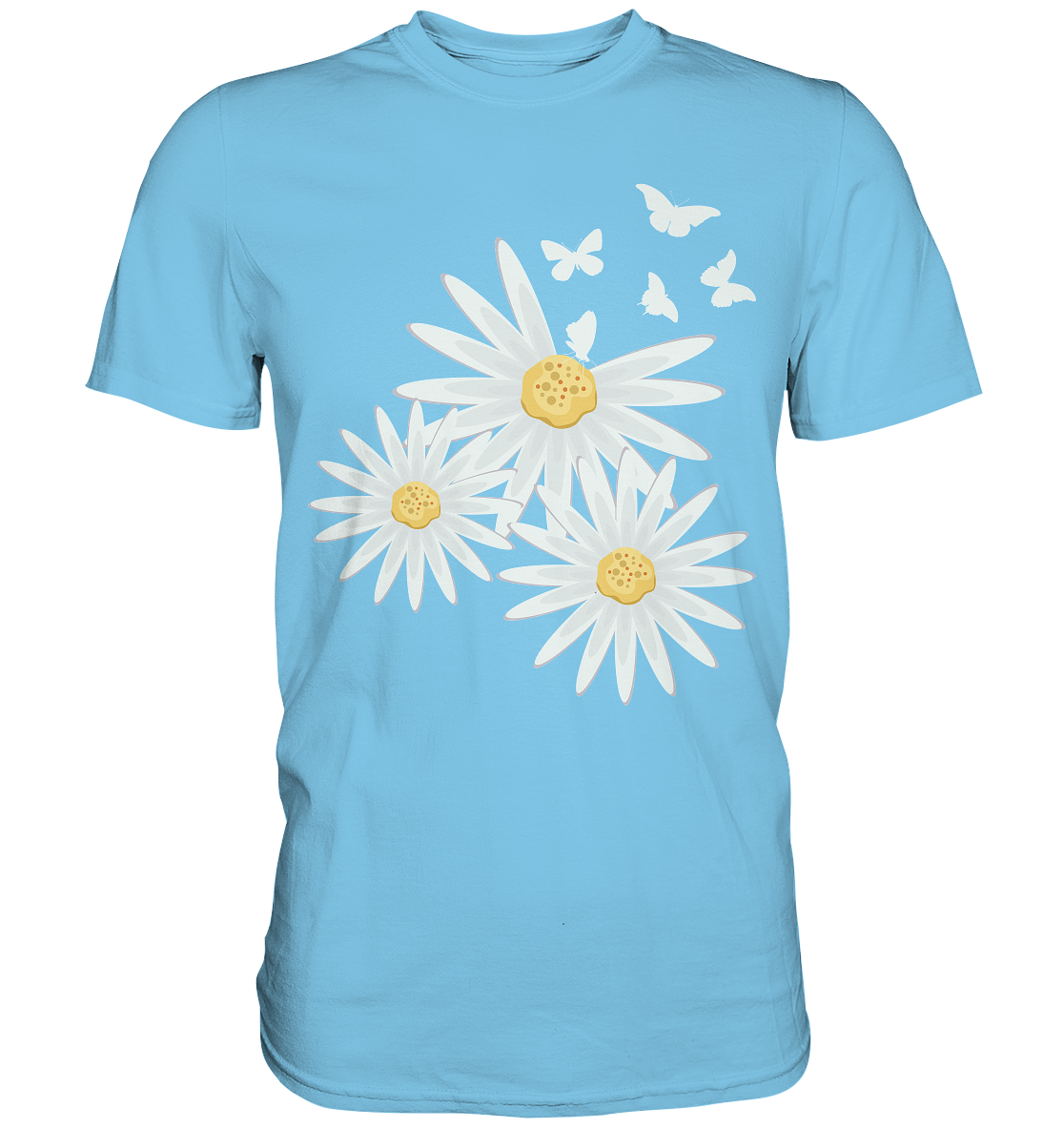 Gänseblümchen Schmetterlinge T-Shirt