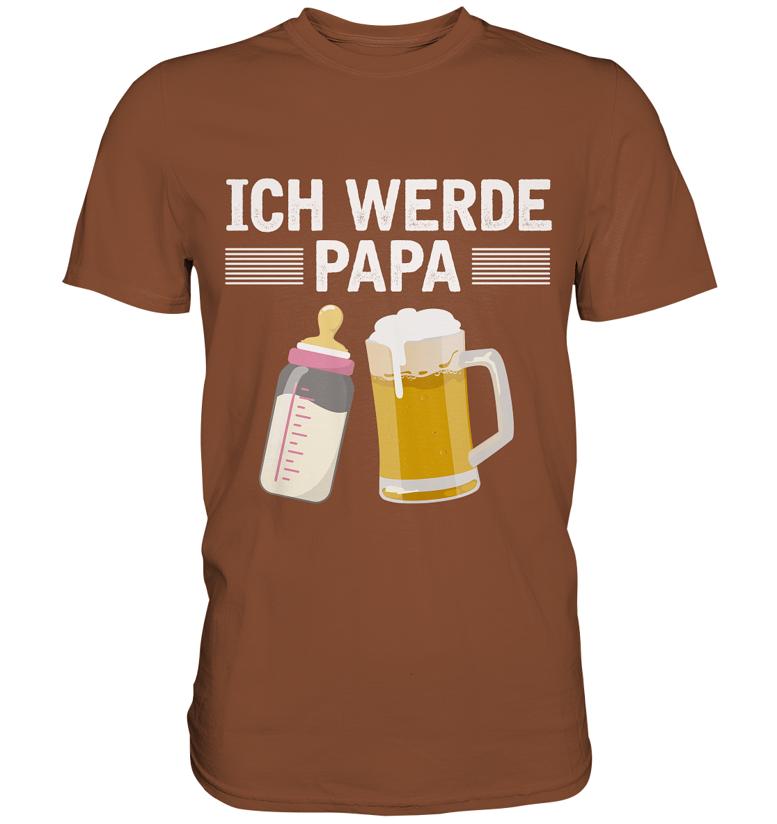 Ich werde Papa Herren Premium T-Shirt