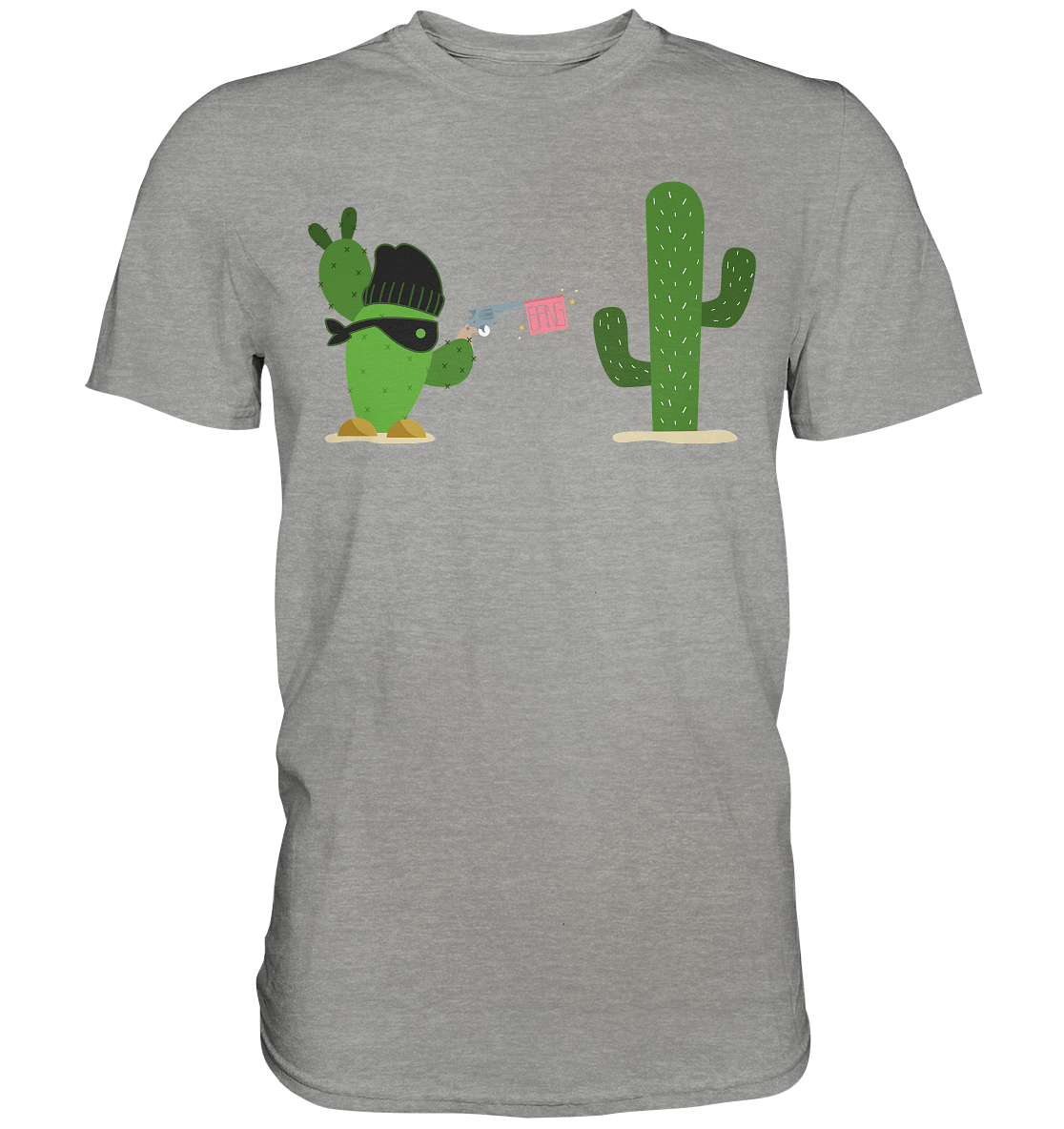 Kaktus Gangster T-Shirt Kakteen Sukkulenten Humor