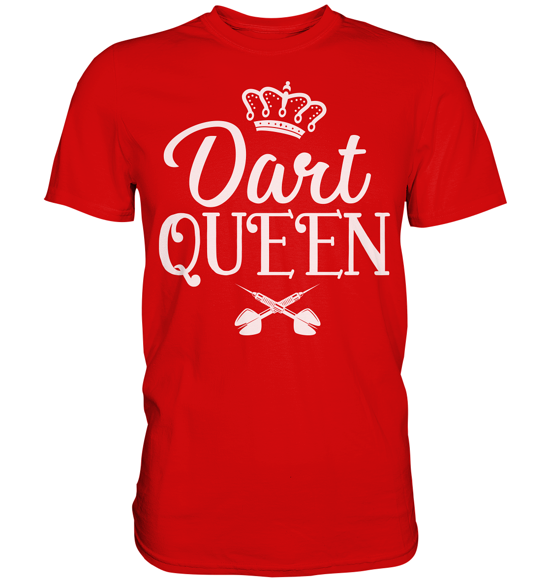Dart Queen Frau Dartspielerin Darts T-Shirt
