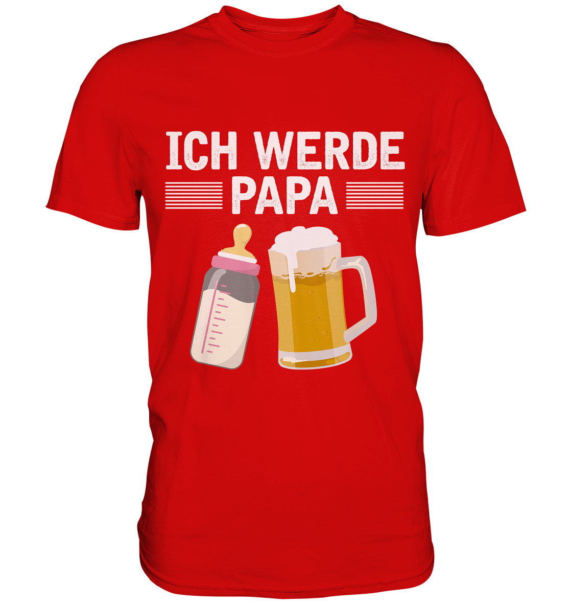 Ich werde Papa Herren Premium T-Shirt