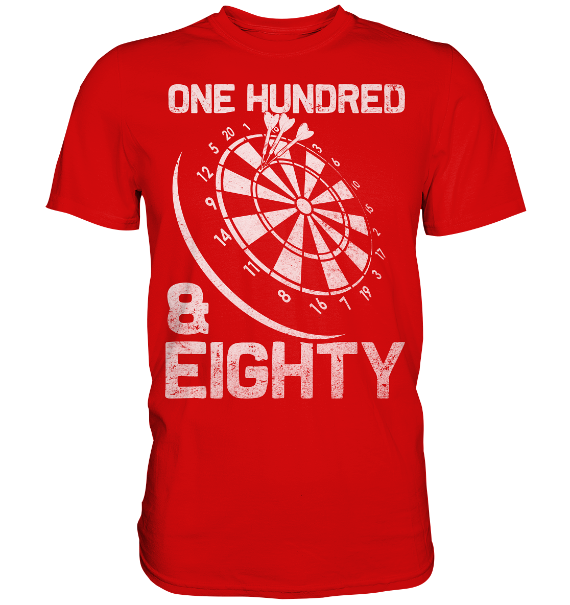 Darts 180 Triple 20 Dartscheibe einhundertachtzig T-Shirt
