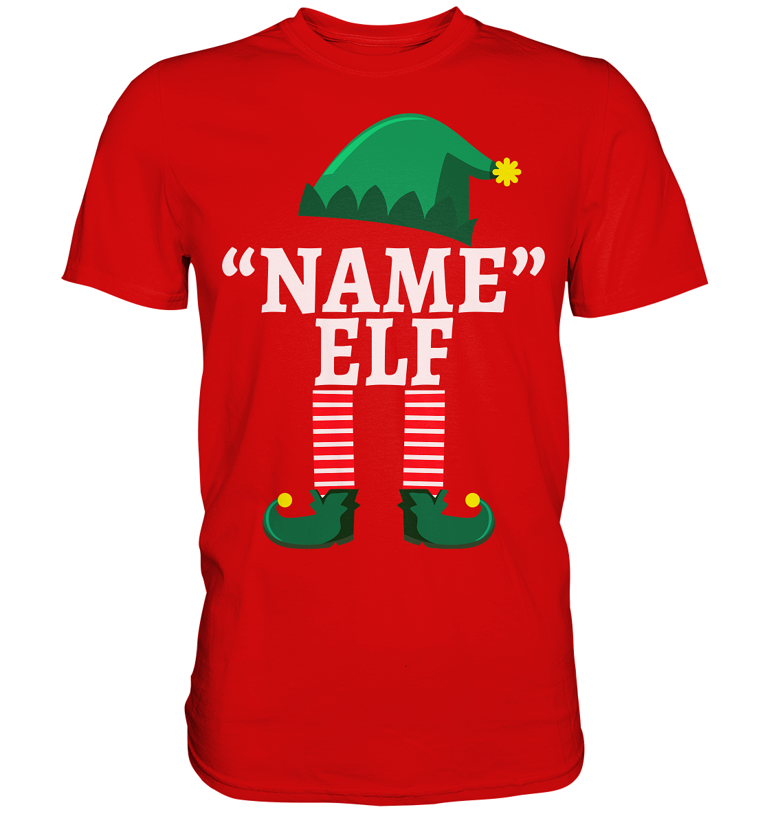 Elf Personalisiertes Weihnachtsoutfit Familie Weihnachten Weihnachtself T-Shirt