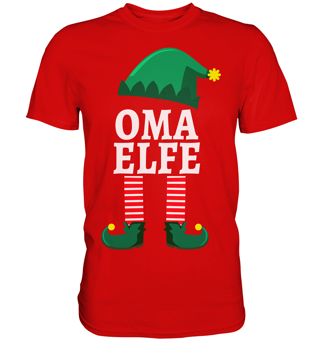 Oma Elfe Familie Weihnachten Großmutter Weihnachtself T-Shirt