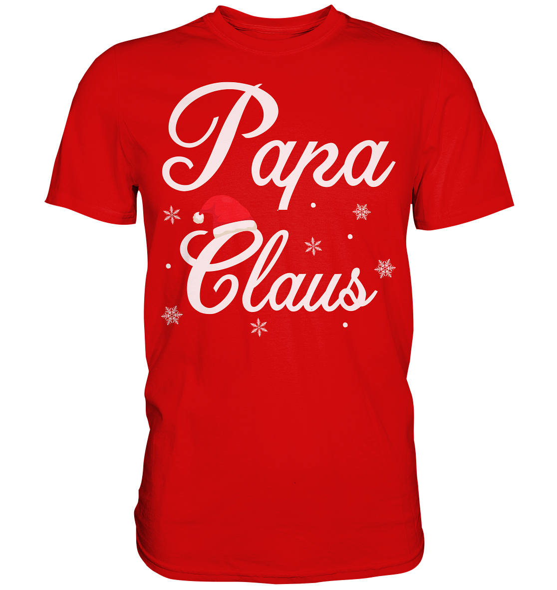 Papa Claus Familie Weihnachtsoutfit Xmas Weihnachten Weihnachtsmann Vater T-Shirt