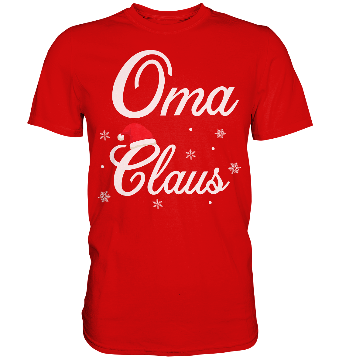Oma Claus Familie Weihnachtsoutfit Xmas Weihnachten Weihnachtsmann T-Shirt