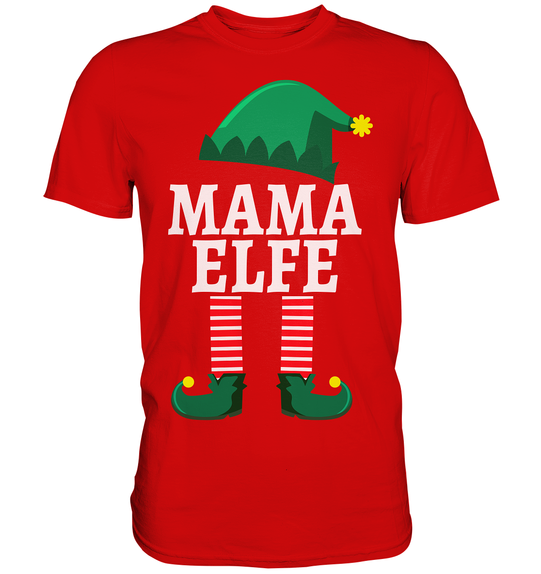 Mama Elfe Familie Weihnachten Mutter Weihnachtself T-Shirt