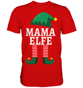 Mama Elfe Familie Weihnachten Mutter Weihnachtself T-Shirt
