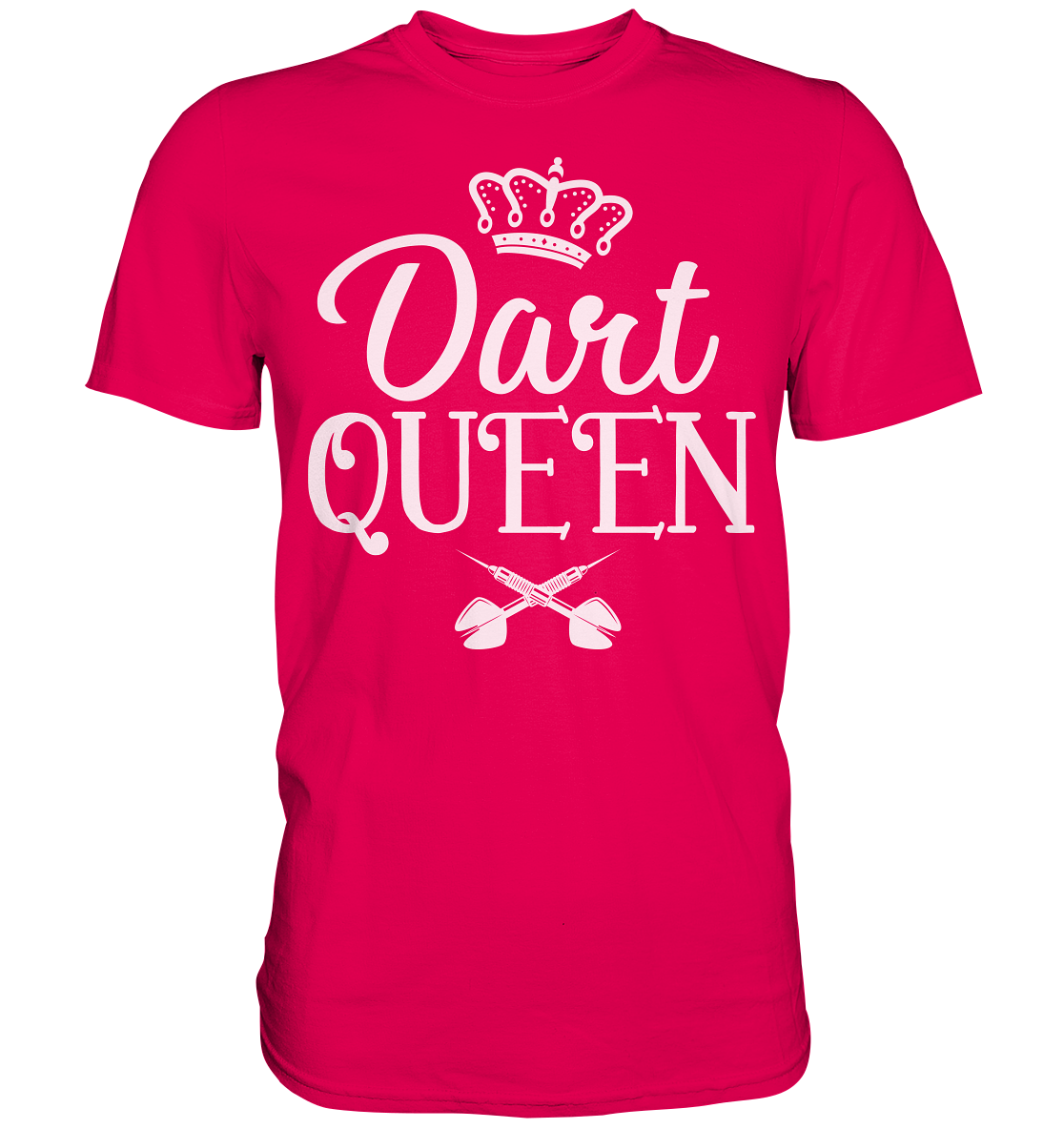 Dart Queen Frau Dartspielerin Darts T-Shirt