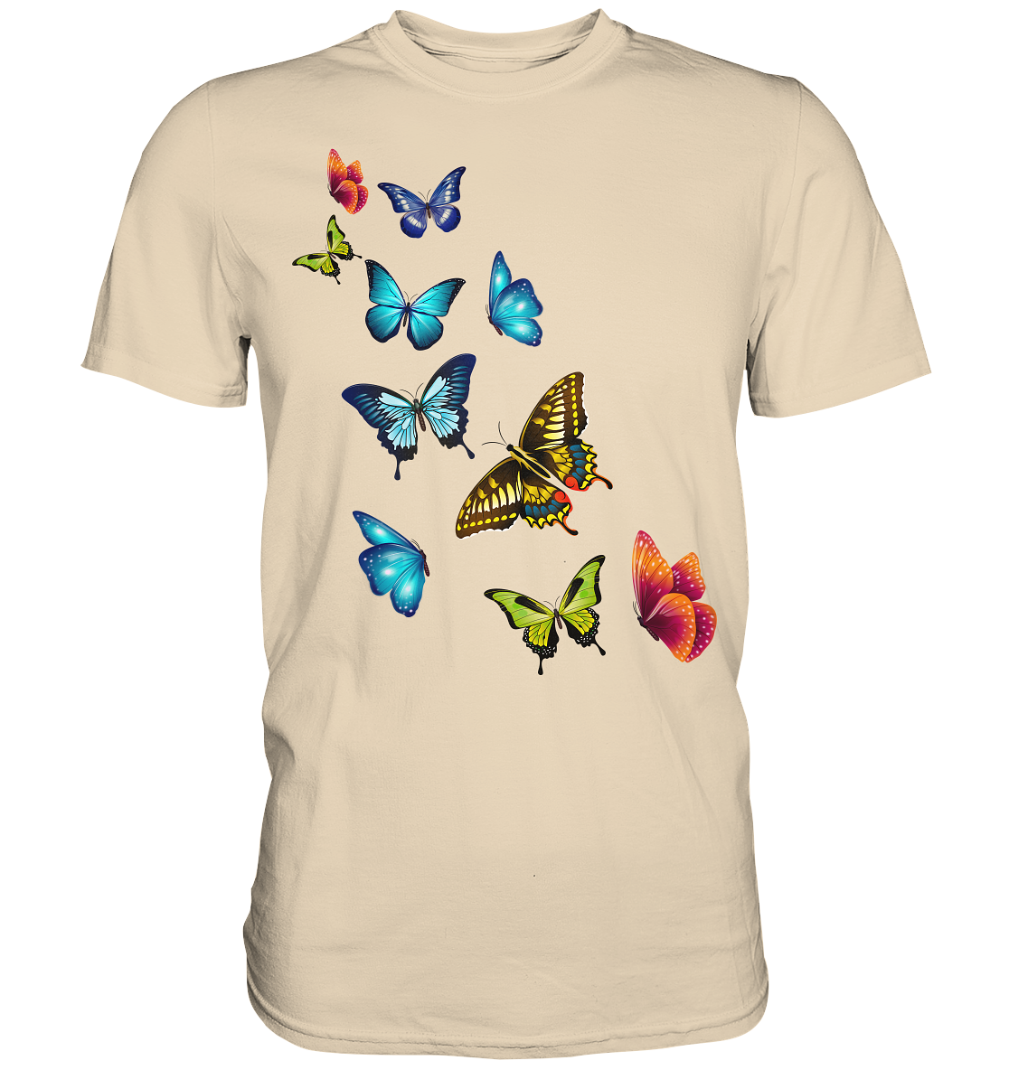 Bunte Farbenfrohe Schmetterlinge T-Shirt