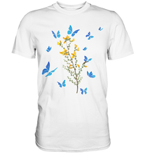 Laden Sie das Bild in den Galerie-Viewer, Blumen Schmetterlinge T-Shirt
