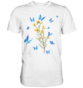 Blumen Schmetterlinge T-Shirt