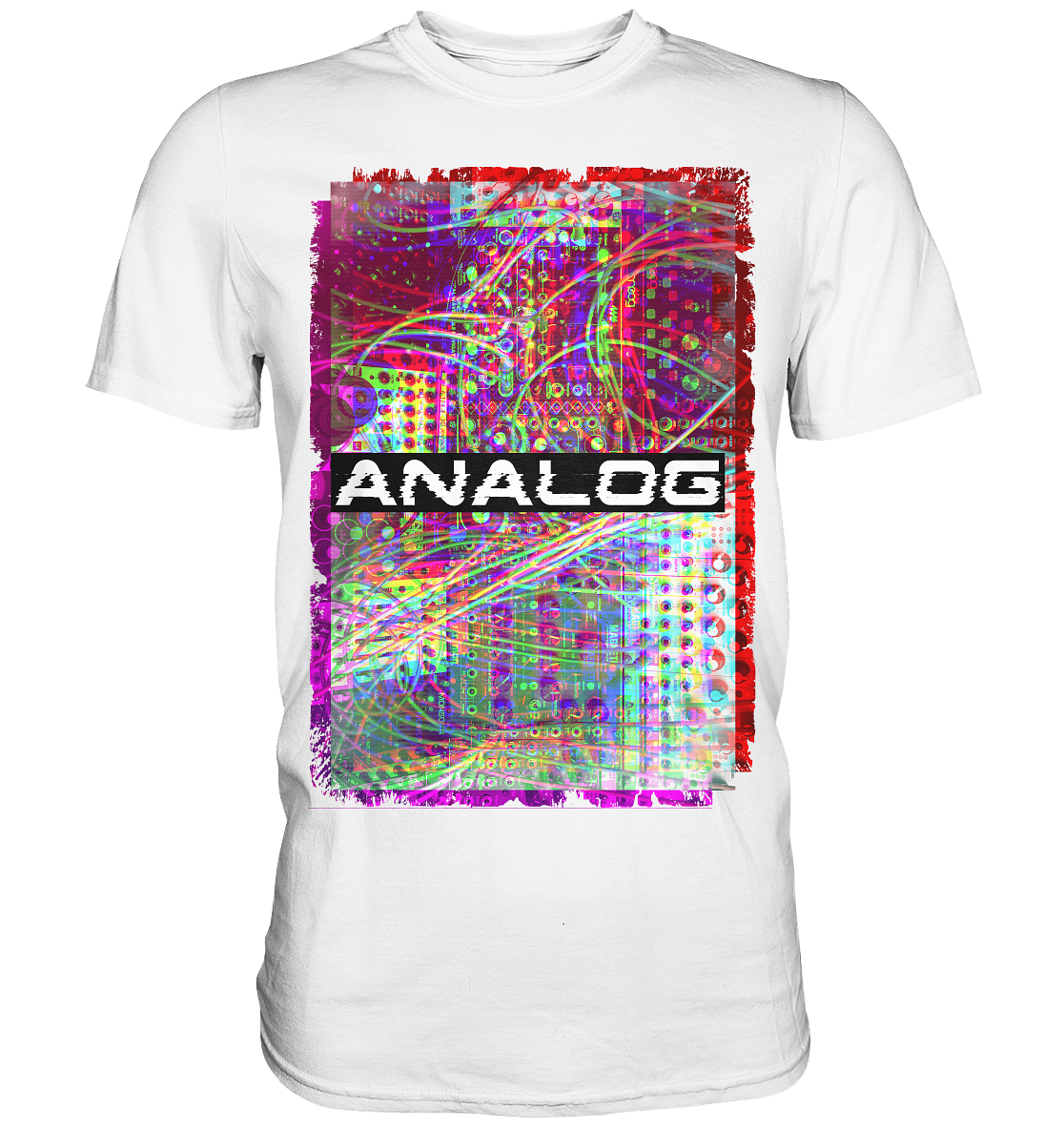 Synthesizer Glitch Modular Analog Synth T-Shirt