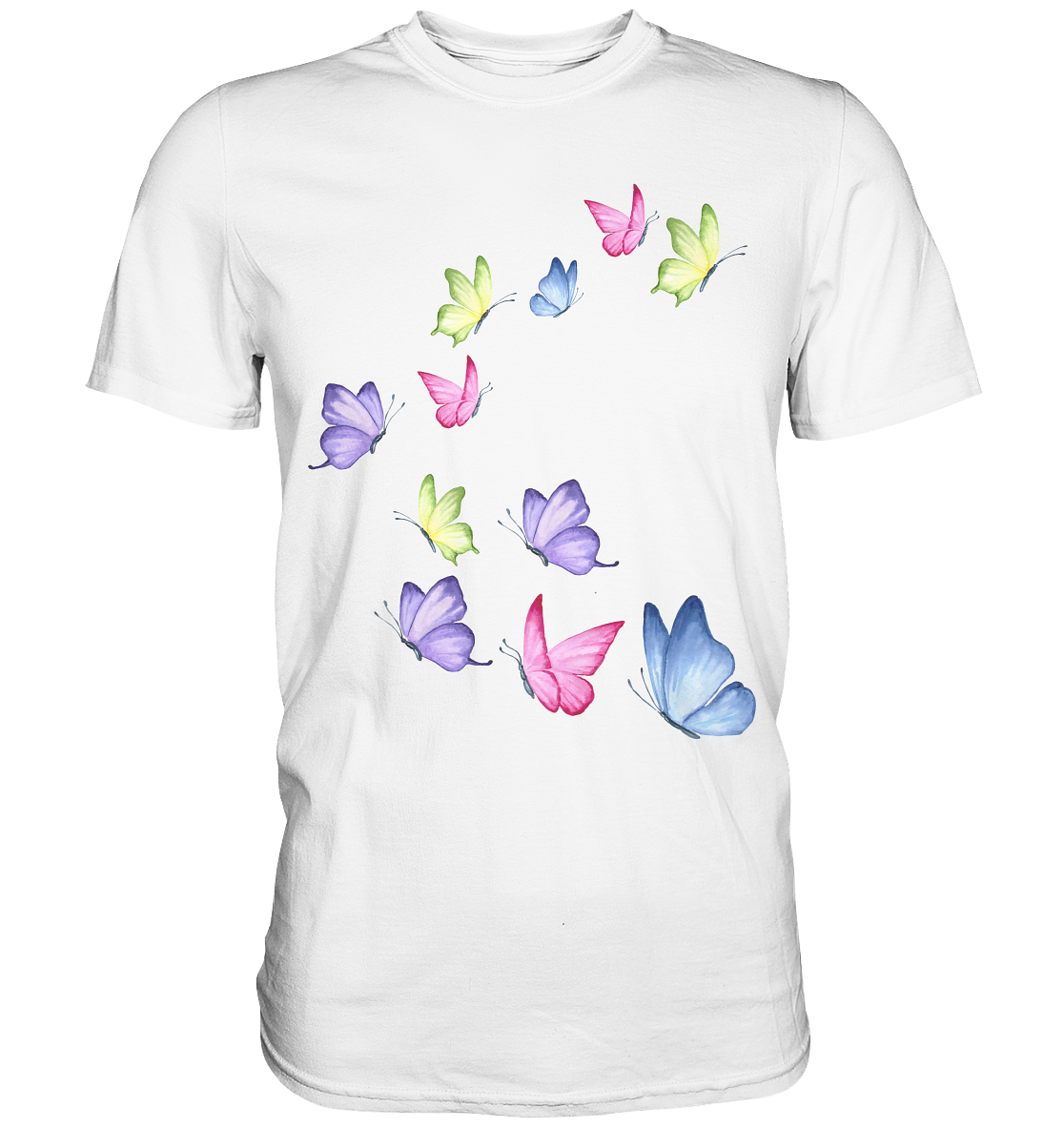 Bunte Schmetterlinge T-Shirt