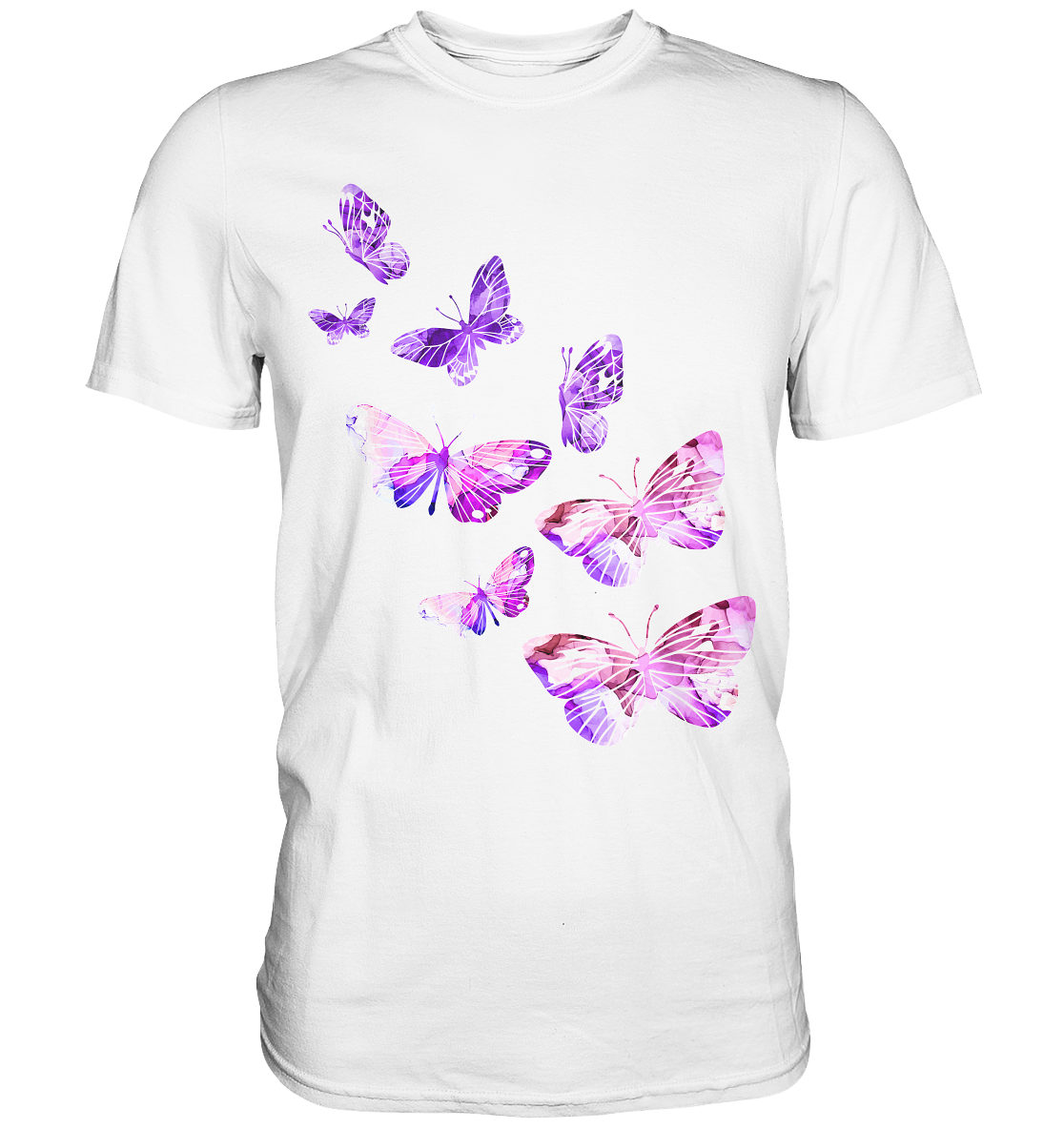 Lila Schmetterlinge T-Shirt