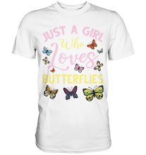 Laden Sie das Bild in den Galerie-Viewer, Mädchen Schmetterling T-Shirt
