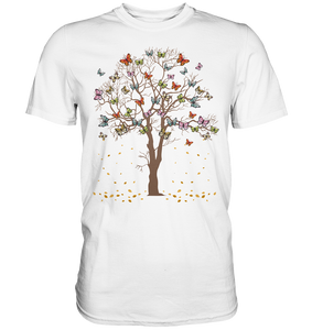 Frauen Schmetterlinge Baum T-Shirt