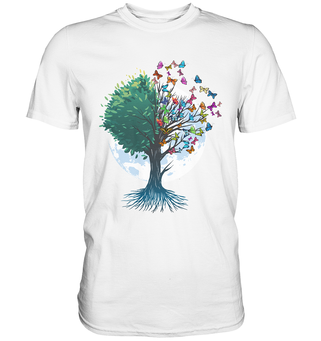 Natur Schmetterling Baum T-Shirt