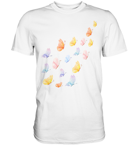 Frauen Pastel Schmetterlinge T-Shirt