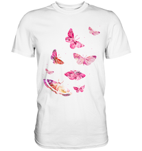 Laden Sie das Bild in den Galerie-Viewer, Lila Rosa Schmetterlinge T-Shirt

