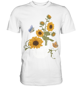 Sonnenblumen Totenkopf Schmetterling T-Shirt