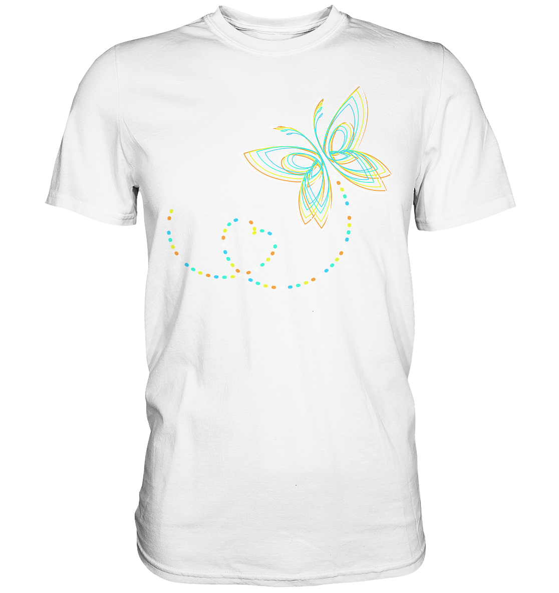 Frauen Bunter Schmetterling T-Shirt