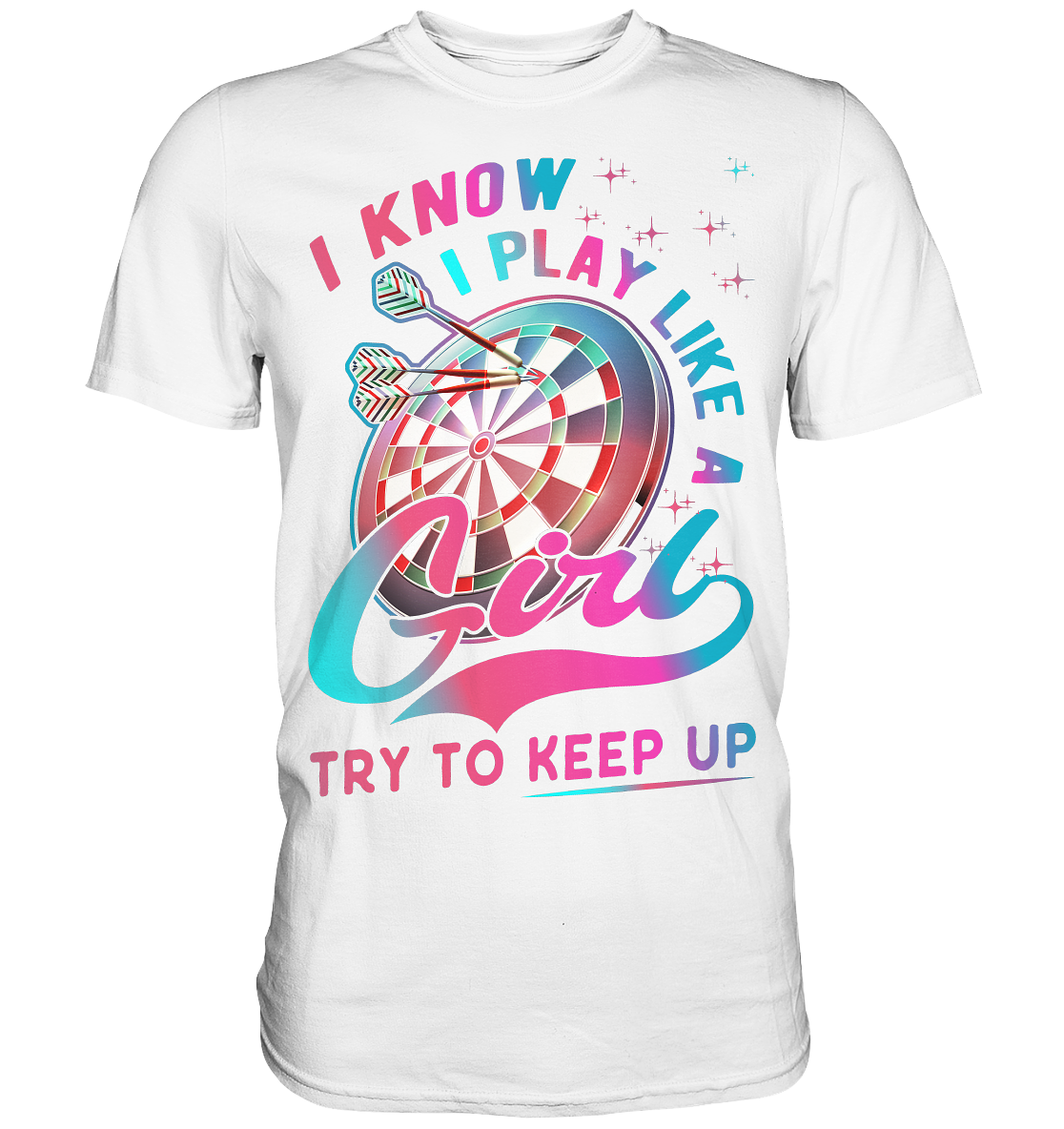 Dart Mädchen Dartscheibe 180 Darts T-Shirt