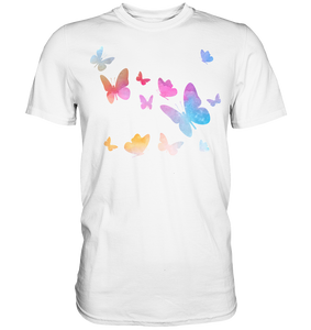 Aquarell Farbenfrohe Schmetterlinge T-Shirt