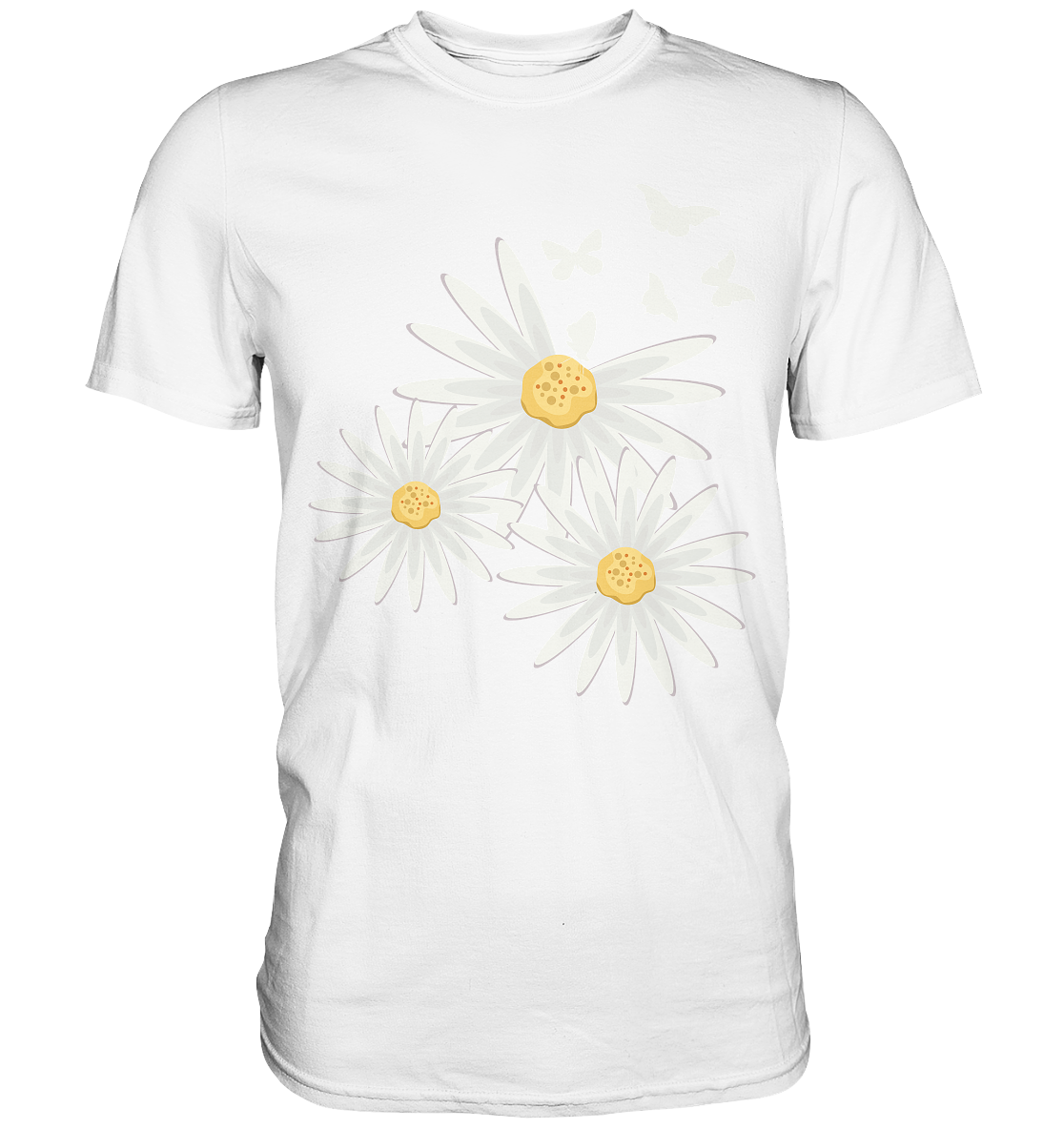 Gänseblümchen Schmetterlinge T-Shirt