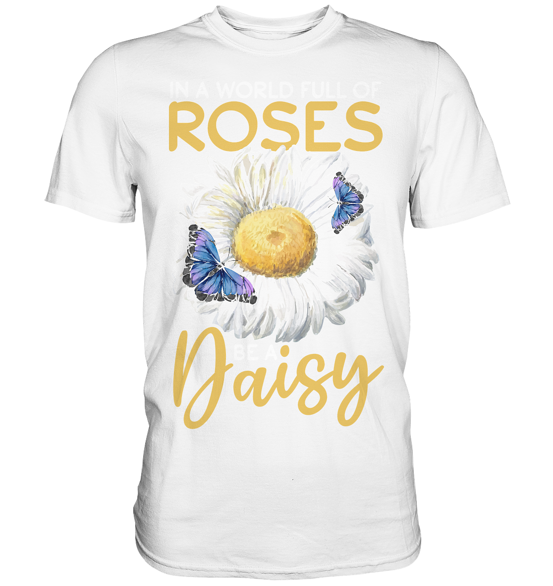 Frauen Schmetterling Gänseblume T-Shirt
