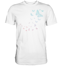 Laden Sie das Bild in den Galerie-Viewer, Frauen Pastel Bunte Schmetterlinge T-Shirt
