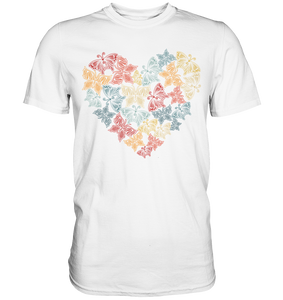 Frauen Schmetterling Herz T-Shirt