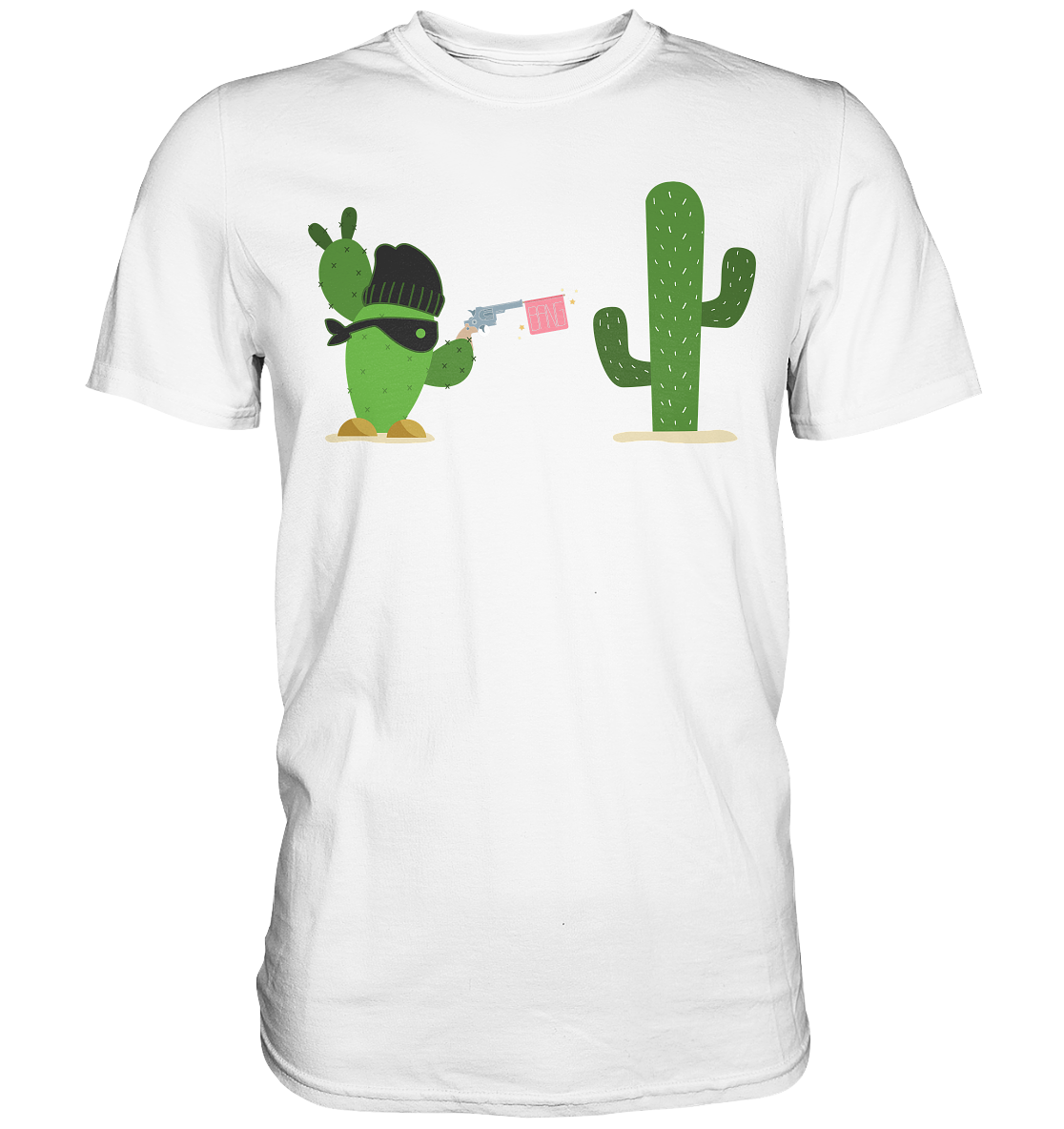 Kaktus Gangster T-Shirt Kakteen Sukkulenten Humor – Tigerlino®