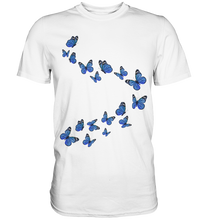 Laden Sie das Bild in den Galerie-Viewer, Blaue Schmetterlinge T-Shirt
