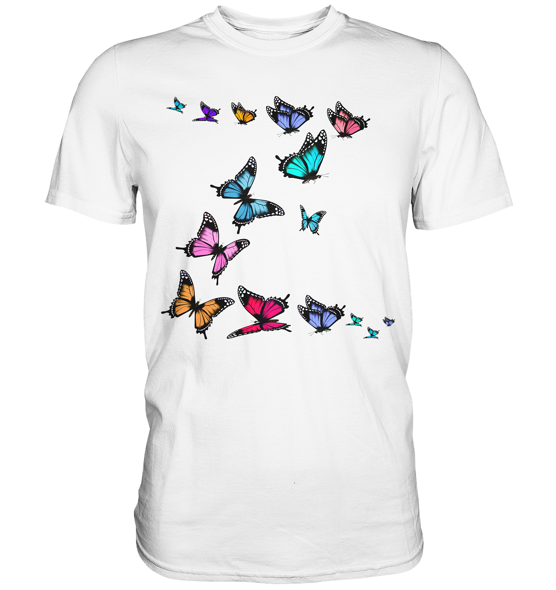 Bunte Schmetterlinge T-Shirt