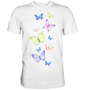 Bunte Schmetterlinge T-Shirt Schmetterling